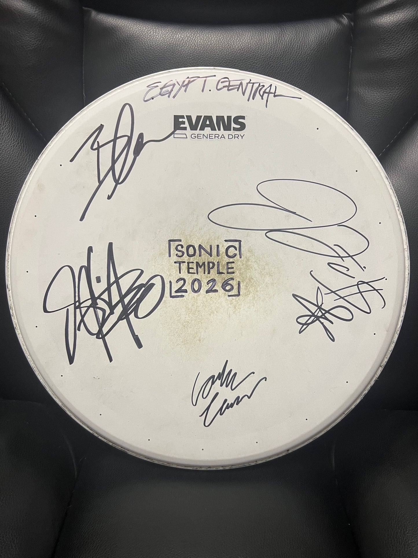 1-of-1 Sonic Temple 2026 Drumhead AUTOGRAPHED