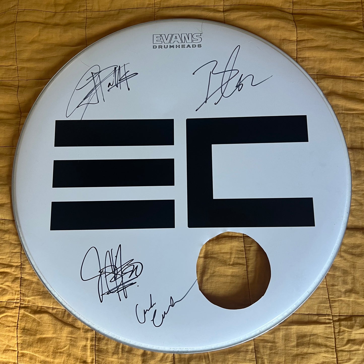 22" EC Original Front Drumhead | Rockville & Sonic Temple
