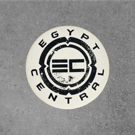 White/Black Classic Logo Sticker