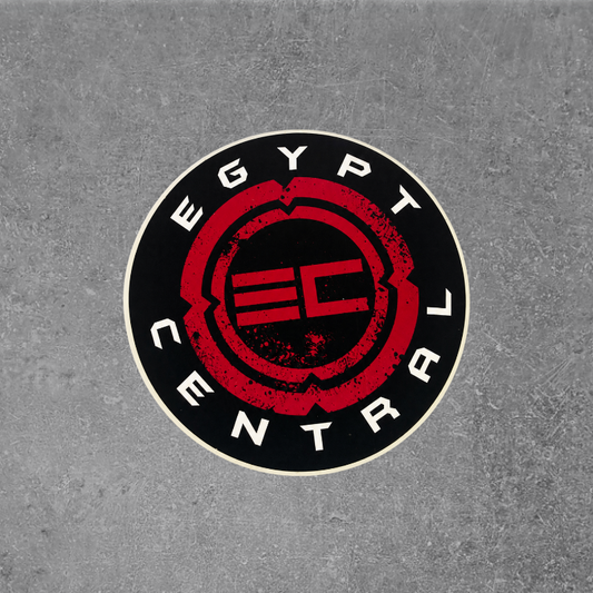 Red/Black Logo Sticker
